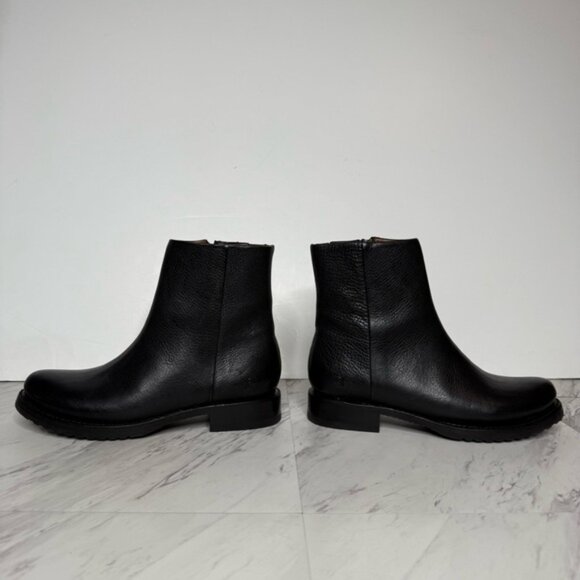 New! Frye Veronica Inside Zip Black Leather Bootie 8B - Picture 7 of 14